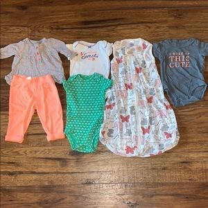 0-3 month girls carter lot